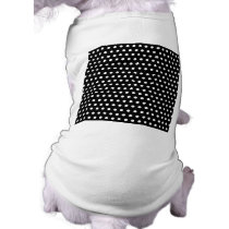 Black and White Polka Dot Pattern. Spotty. Dog Tshirt