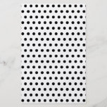 Black and White Polka Dot Pattern. Spotty. Flyer