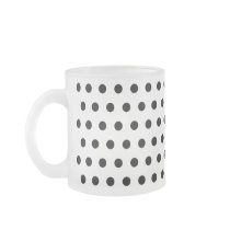Black and White Polka Dot Pattern. Spotty. Mug