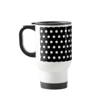 Black and White Polka Dot Pattern. Spotty. Mug