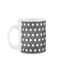 Black and White Polka Dot Pattern. Spotty. Mug