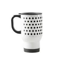 Black and White Polka Dot Pattern. Spotty. Mugs