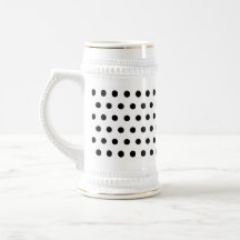 Black and White Polka Dot Pattern. Spotty. Coffee Mugs