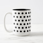Black and White Polka Dot Pattern. Spotty. Coffee Mugs
