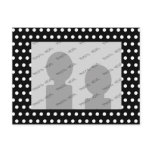 Black and White Polka Dot Pattern. Spotty. Post Cards