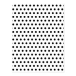 Black and White Polka Dot Pattern. Spotty. Postcards