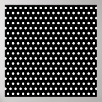 Black and White Polka Dot Pattern. Spotty. Posters