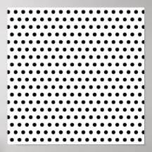 Black and White Polka Dot Pattern. Spotty. Posters