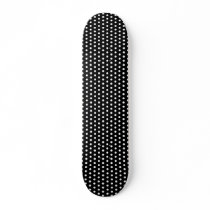 Black and White Polka Dot Pattern. Spotty. Custom Skate Board