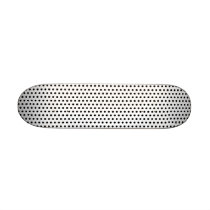 Black and White Polka Dot Pattern. Spotty. Skateboards