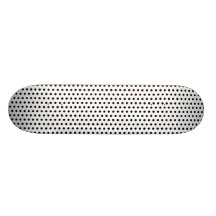 Black and White Polka Dot Pattern. Spotty. Skate Boards