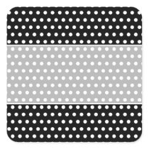 Black and White Polka Dot Pattern. Spotty. Sticker