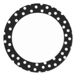 Black and White Polka Dot Stickers