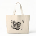 Black and White Pug bags