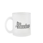 Black And White Ribbon Survivor Design mugs