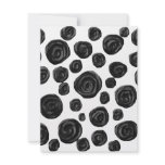 Black and White Roses Pattern. Custom invitations