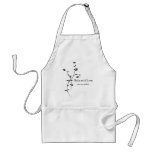 Black and White Roses Wedding Apron