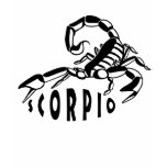Black and White Scorpio t-shirts