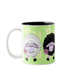 Black and White Sheep mugs