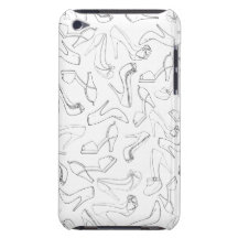 Black and White Shoe Pattern iPhone Case iPod Touch Case