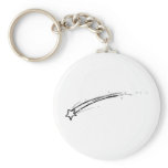 Black and White Shooting Star keychains