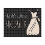 Black and White Shower invitation Postcard