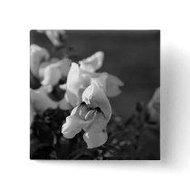 Black and White Snapdragon Pin