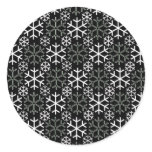 Black and White Snowflakes Sticker