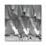 Black and White Soft Shoes Magnet Sq - Customised