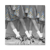 Black and White Soft Shoes Magnet Sq - Customised