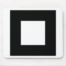 Black and White Square Design. Mousepad
