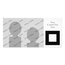 Black and White Square Design. Photo Card Template