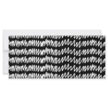 Black and white squiggle pattern. custom rack cards