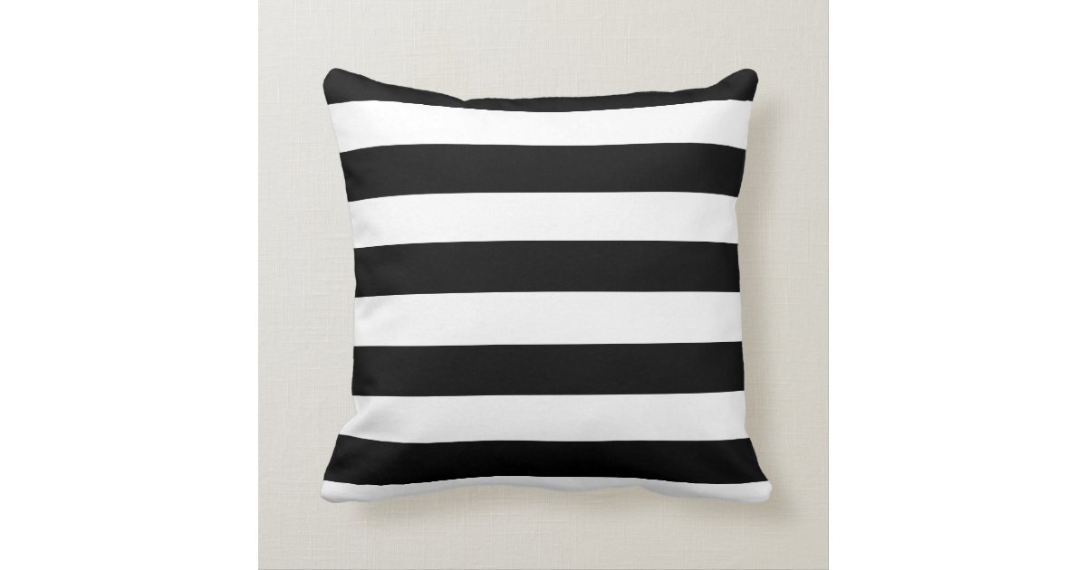 Black and White Striped Mint Heart Throw Pillow Cushion Zazzle