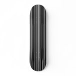 black and white striped skateboard