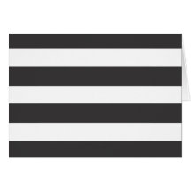 Black and White Stripes Card