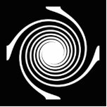 Black and White Swirl Design. Cut Outs