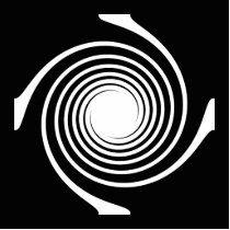 Black and White Swirl Design. Cut Outs