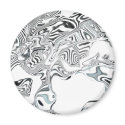 Black and White Swirl magnets