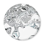 Black and White Swirl magnets