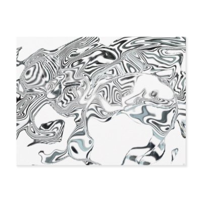Black and White Swirl Postcard by NixxysPicks