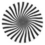 Black and white swirl round stickers