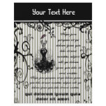 Black and White Swirled  Striped Flyer