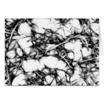 Black and white thorny design cards