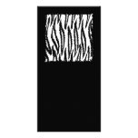 Black and White Tiger Print Pattern. Photo Card