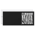 Black and White Tiger Print Pattern. Rack Card Template
