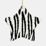 Black and White Tiger Print. Tiger Pattern. Ornament