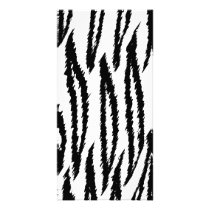 Black and White Tiger Print. Tiger Pattern. Personalized Photo Card