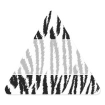 Black and White Tiger Print. Tiger Pattern. Stickers
