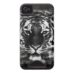Black and White Tiger Vintage iPhone Case Iphone 4 Id Cover